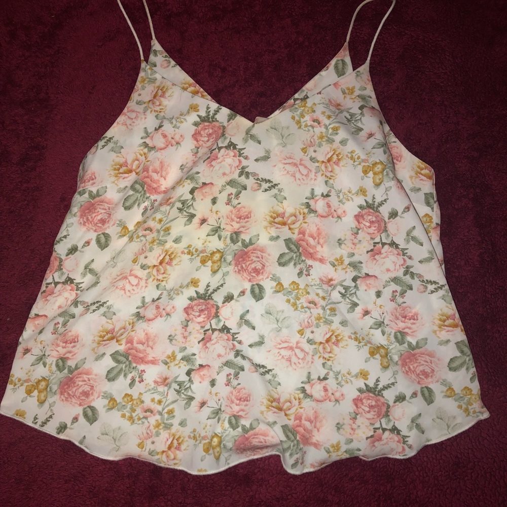 Forever 21 small floral tank top